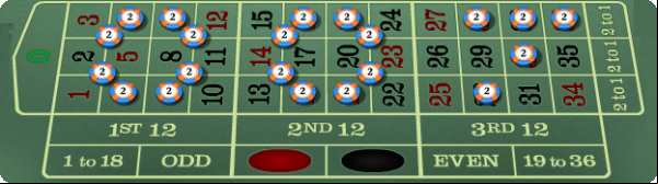 007 roulette bet